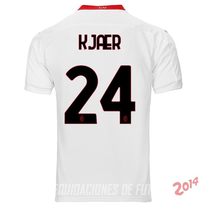 Kjaer de Camiseta Del AC Milan Segunda Equipacion 2020/2021