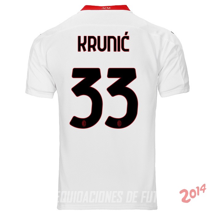 Krunic de Camiseta Del AC Milan Segunda Equipacion 2020/2021