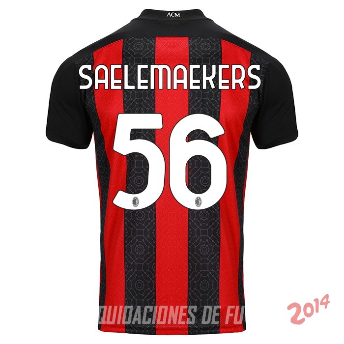 Saelemaekers de Camiseta Del AC Milan Primera Equipacion 2020/2021