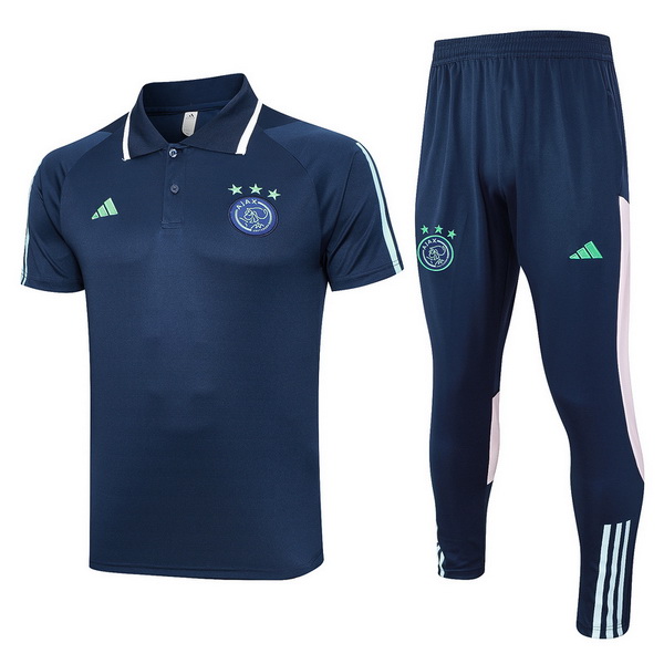 Polo Conjunto Completo Ajax 2023-2024 Azul Marino