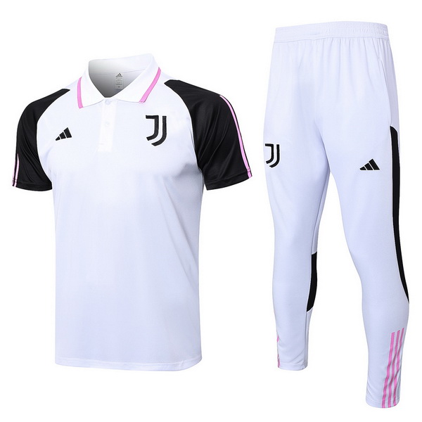 Polo Conjunto Completo Juventus 2023-2024 Blanco Negro