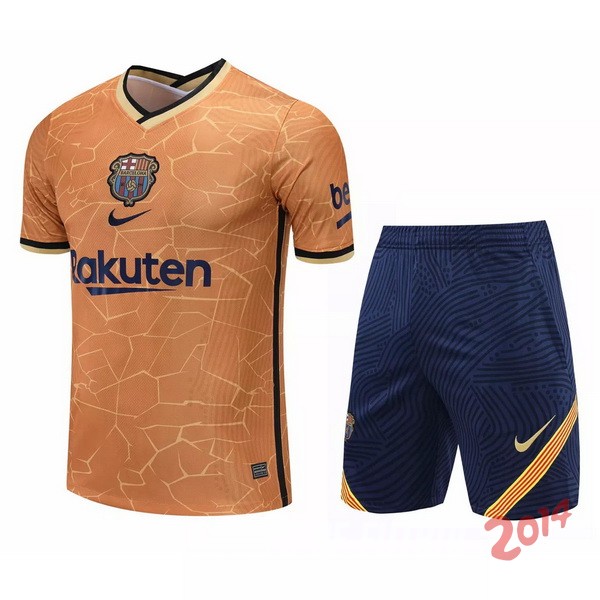 Entrenamiento Barcelona Conjunto Completo 2020/2021 Naranja Negro