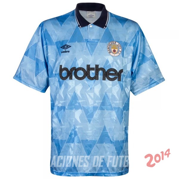 Retro Camiseta De Manchester City de la Seleccion Primera 1989