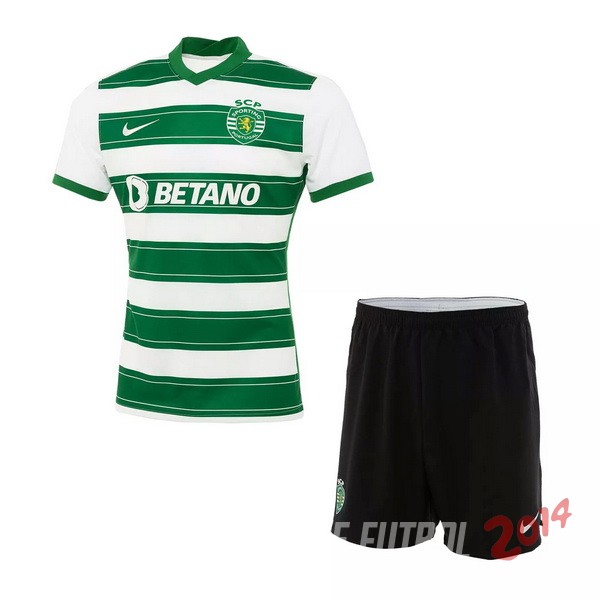 Camiseta Del Conjunto Completo Sporting de Lisboa Nino Primera 2021/2022