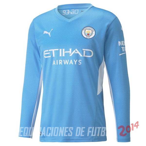 Camiseta Del Manchester City Manga Larga Primera 2021/2022