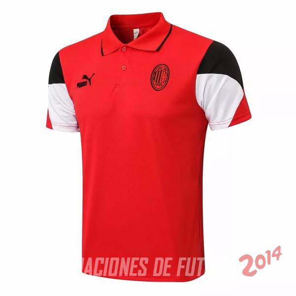 Polo AC Milan 2021/2022 Rojo Negro Blanco