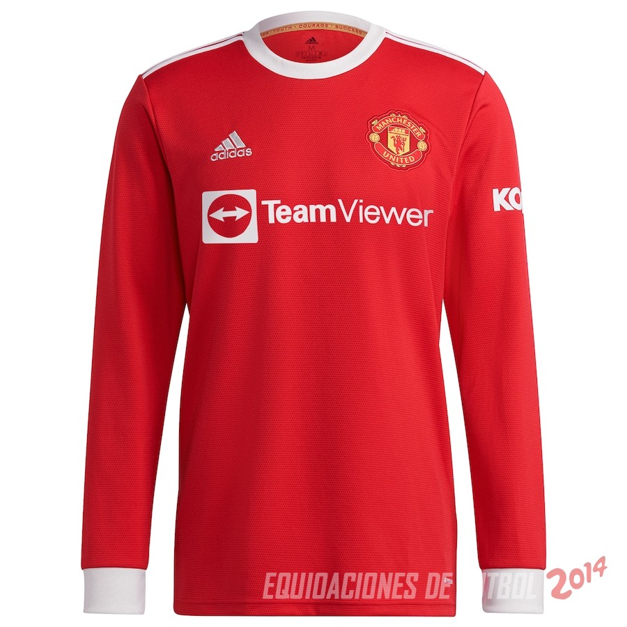 Camiseta Del Manchester United Manga Larga Primera 2021/2022