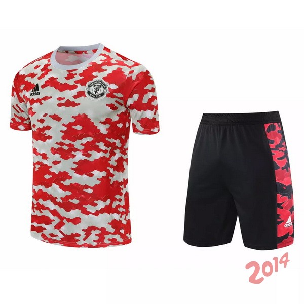 Entrenamiento Manchester United Conjunto Completo 2021/2022 Rojo Negro