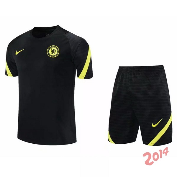 Entrenamiento Conjunto Completo Chelsea 2021-2022 Negro Amarillo