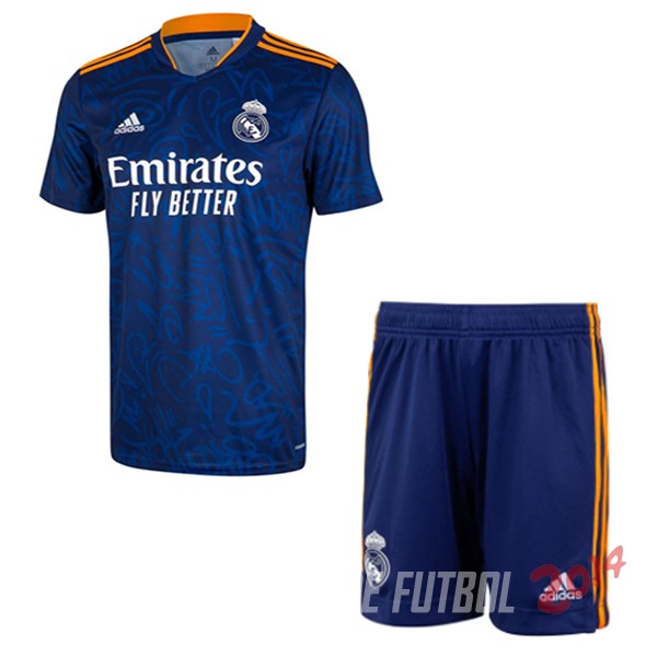 Camiseta Real Madrid Conjunto Completo Ninos Segunda 2021/2022