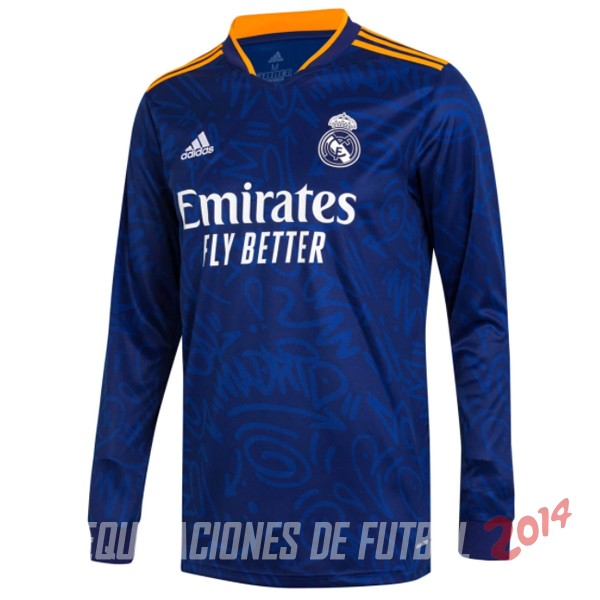 Camiseta Del Real Madrid Manga Larga Segunda 2021/2022