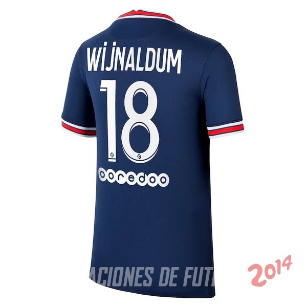 NO.18 Wijnaldum de Camiseta Del Paris Saint Germain Primera Equipacion 2021/2022