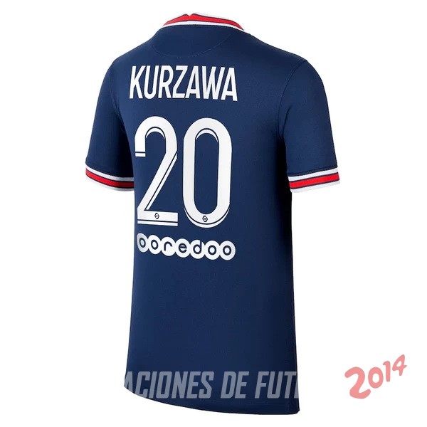 NO.20 Kurzawa de Camiseta Del Paris Saint Germain Primera Equipacion 2021/2022