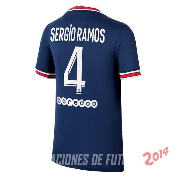 NO.4 Sergio Ramos de Camiseta Del Paris Saint Germain Primera Equipacion 2021/2022
