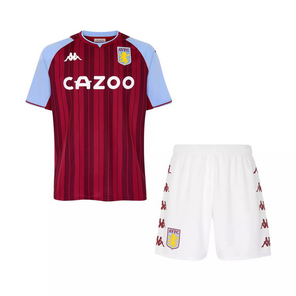 Camiseta Del Conjunto Completo Aston Villa Nino Primera 2021/2022