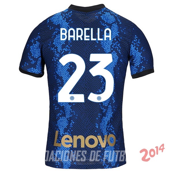 NO.23 Barella De Camiseta Del Inter Milan Primera 2021/2022