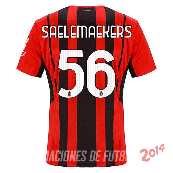 NO.56 Saelemaekers De Camiseta Del AC Milan Primera 2021/2022