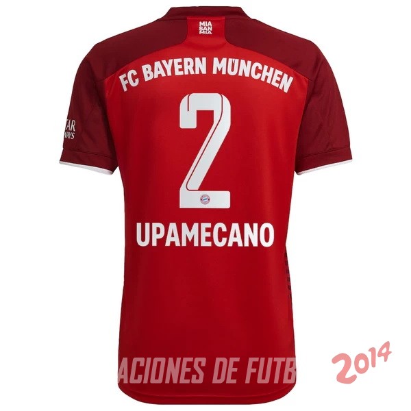 NO.2 Upamecano De Camiseta Del Bayern Munich Primera 2021/2022