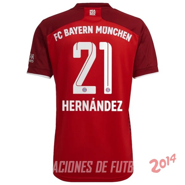 NO.21 Hernández De Camiseta Del Bayern Munich Primera 2021/2022