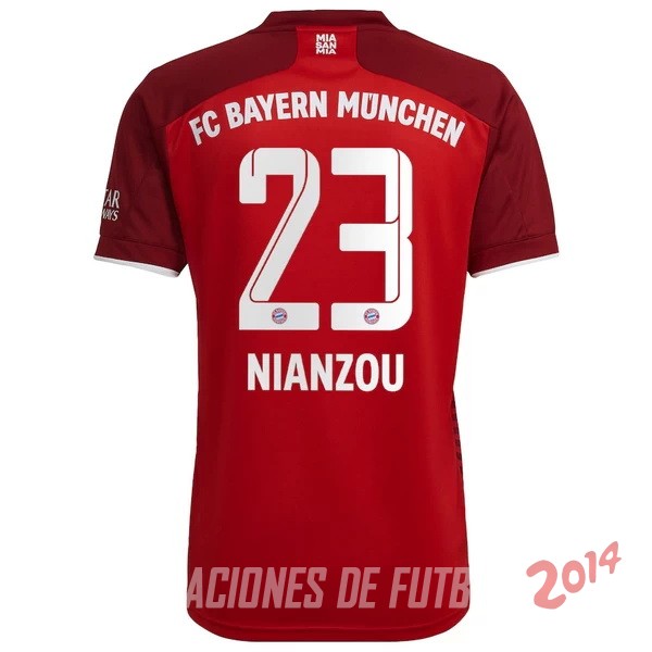NO.23 Nianzou De Camiseta Del Bayern Munich Primera 2021/2022