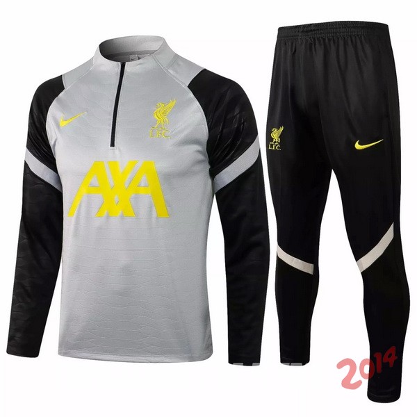 Chandal Ninos Liverpool Gris Negro Amarillo 2021/2022