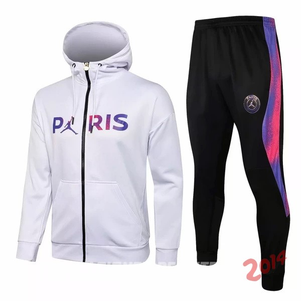 Chaqueta Con Capucha Ninos Paris Saint Germain Blanco Purpura Negro 2021/2022