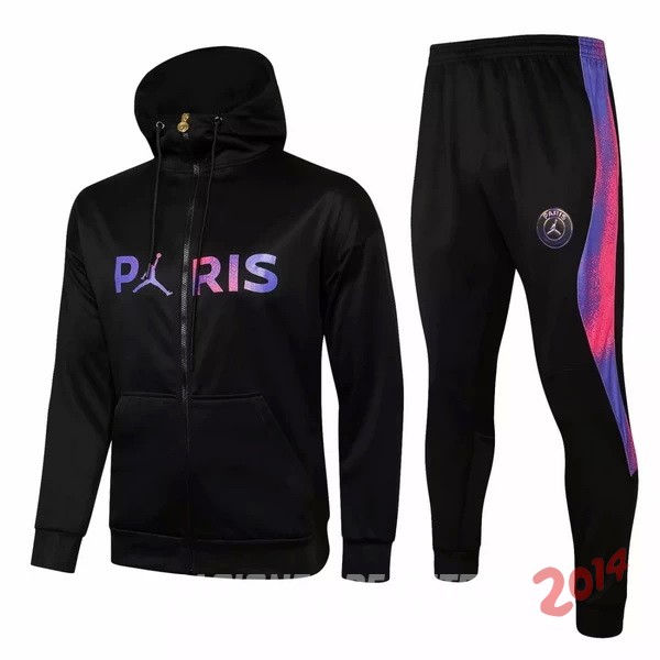 Chaqueta Con Capucha Ninos Paris Saint Germain Negro Purpura 2021/2022
