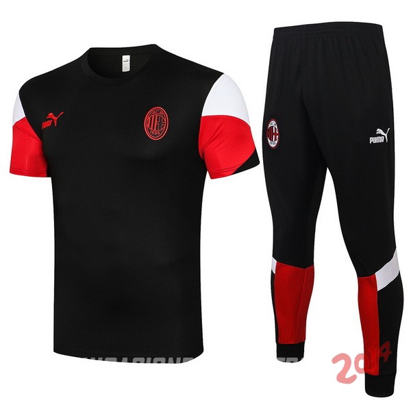 Entrenamiento AC Milan Conjunto Completo 2021/2022 Negro Rojo Blanco