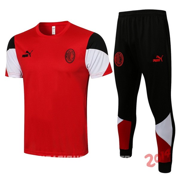 Entrenamiento AC Milan Conjunto Completo 2021/2022 Rojo Negro Blanco