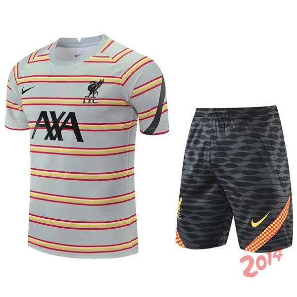 Entrenamiento Liverpool Conjunto Completo 2021/2022 Gris Amarillo