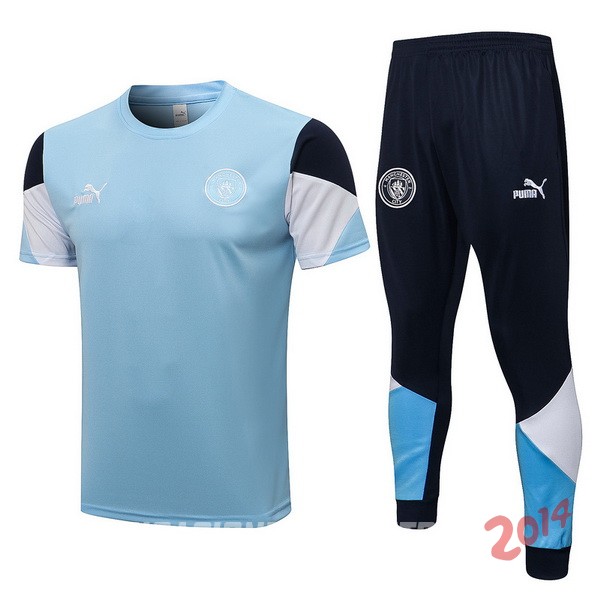 Entrenamiento Manchester City Conjunto Completo 2021/2022 Azul Blanco