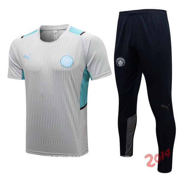 Entrenamiento Manchester City Conjunto Completo 2021/2022 Gris Negro