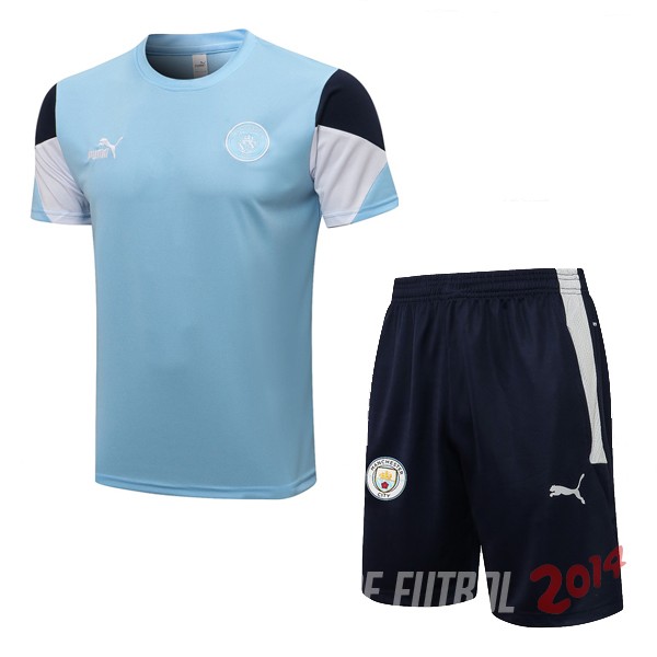 Entrenamiento Manchester City Conjunto Completo 2021/2022 I Azul Blanco