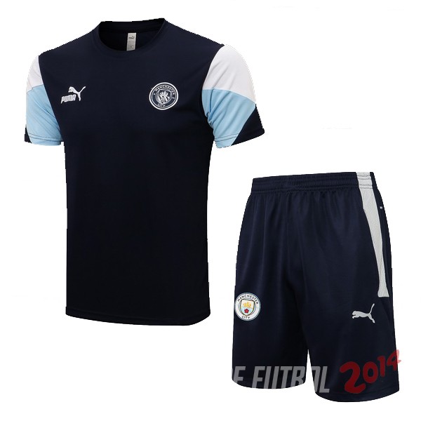 Entrenamiento Manchester City Conjunto Completo 2021/2022 I Azul Marino Blanco