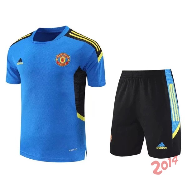 Entrenamiento Manchester United Conjunto Completo 2021/2022 Azul Negro