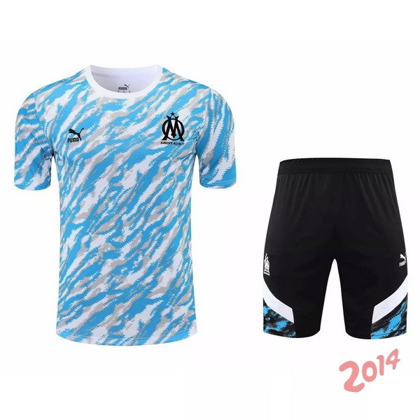 Entrenamiento Marsella Conjunto Completo 2021/2022 Azul Claro Negro