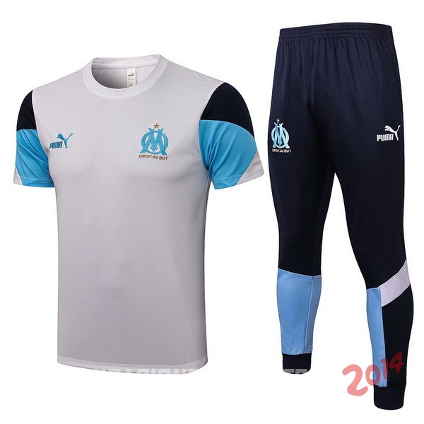 Entrenamiento Marsella Conjunto Completo 2021/2022 I Gris Negro Azul