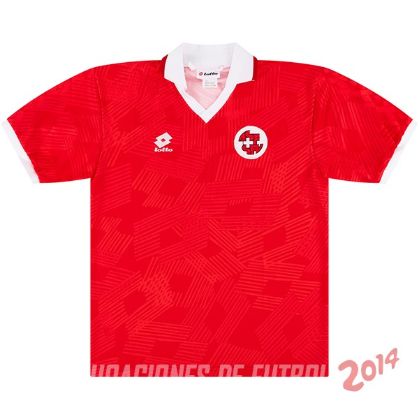 Retro Camiseta De Suiza de la Seleccion Primera 1994