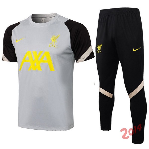 Entrenamiento Liverpool Conjunto Completo 2021/2022 Gris Negro