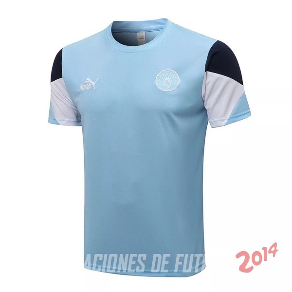 Entrenamiento Manchester City Conjunto Completo 2021/202 Azul Claro Blanco