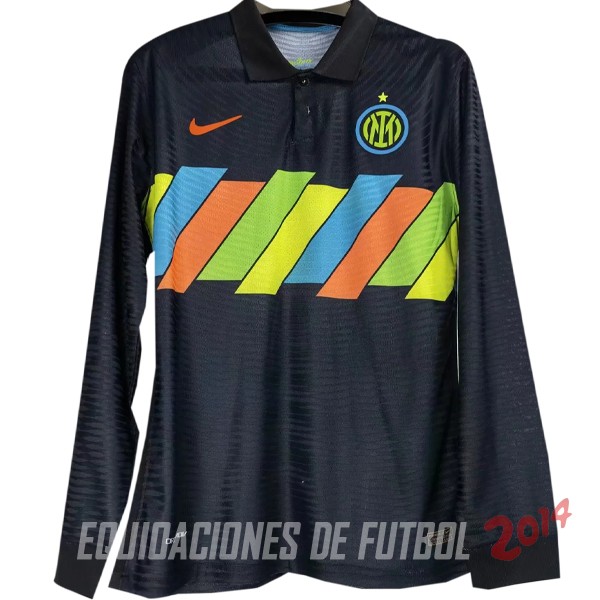Camiseta Del Inter Milan Manga Larga Segunda 2021/2022
