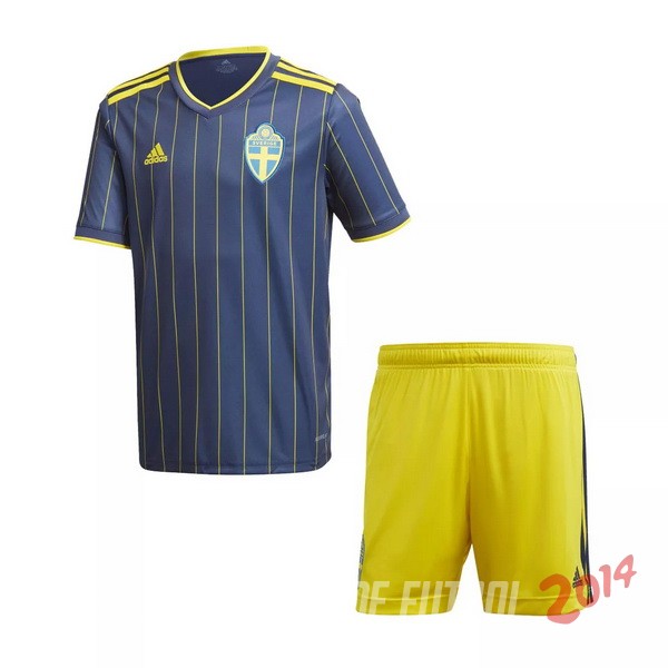 Camiseta Del Conjunto Completo Suecia Nino Segunda Equipacion 2021