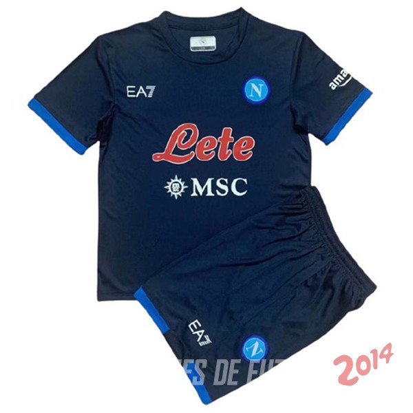 Camiseta Del Conjunto Completo Napoli Nino Especial 2021/2022 Azul Marino