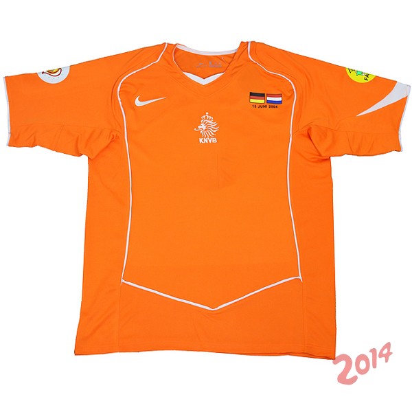 Retro Camiseta De Paises Bajos de la Seleccion Primera 2004