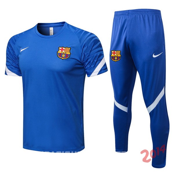 Entrenamiento Barcelona Conjunto Completo 2021/2022 Azul Blanco