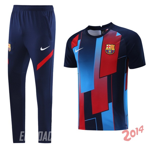 Entrenamiento Barcelona Conjunto Completo 2021/2022 Azul Rojo Negro