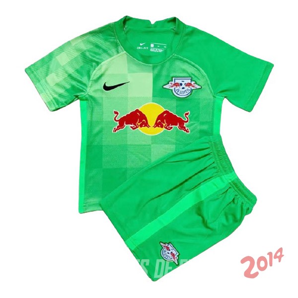 Camiseta Del RB Leipzig Nino Portero 2021/2022 Verde