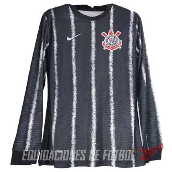 Camiseta Del Corinthians Paulista Segunda Manga Larga 2021/2022