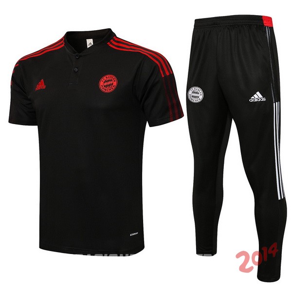 Polo Bayern Munich Conjunto Completo 2021/2022 Negro