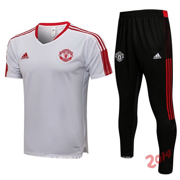 Entrenamiento Manchester United Conjunto Completo 2021/2022 Blanco Negro